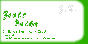 zsolt moika business card